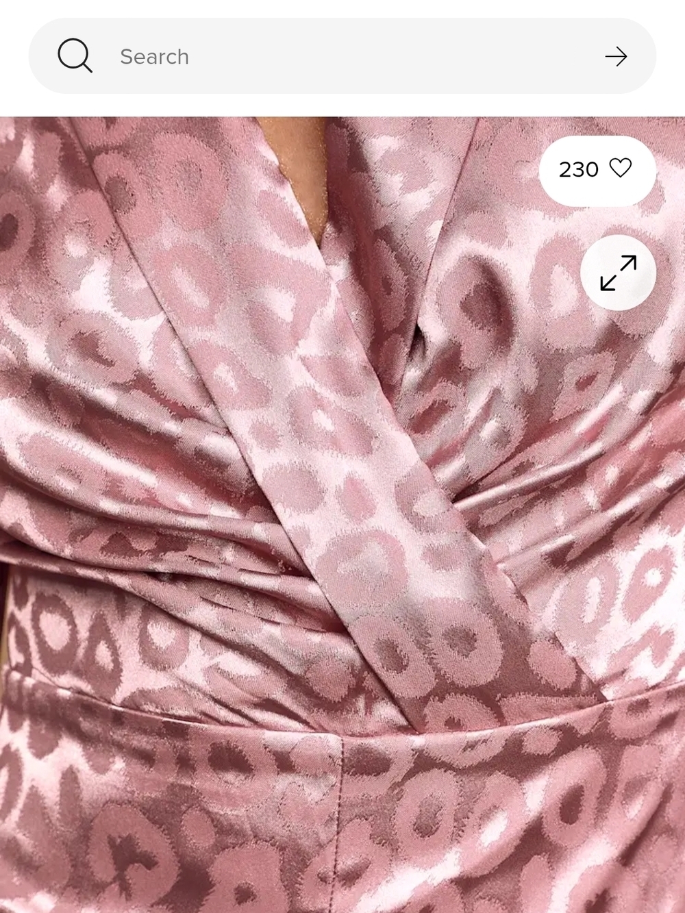 NWT Untamed Dame Dusty Lavender Leopard Print Satin Jumpsuit - Picture 4 of 10